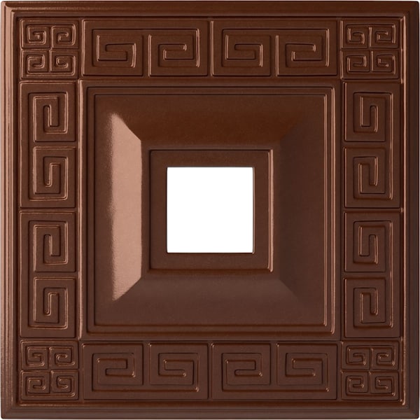 Ekena Millwork Eris Ceiling Medallion (Fits Canopies up to 9 7/8"), 18"W x 18"H x 3 1/2"ID x 1 1/8"P, Copper Penny CM18ERCPS - main